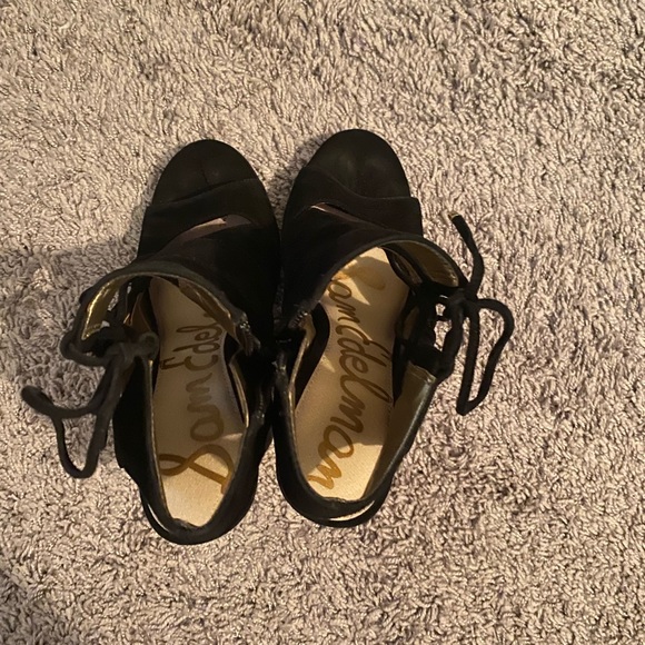 Sam Edelman Black Suede Booties - Picture 4 of 5